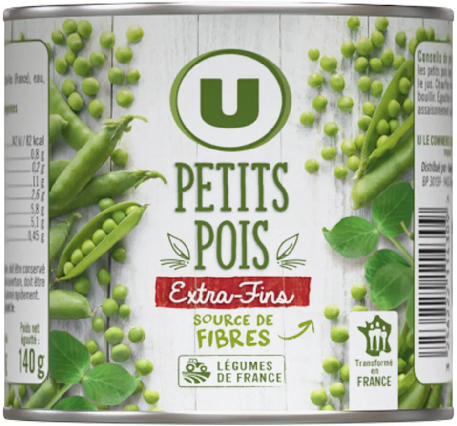 Petits pois extras fins à l'étuvée