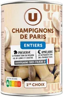Champignons de Paris entiers 1er choix - Boîte 230g
