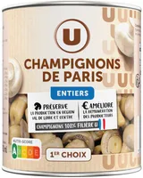 Champignons de Paris entiers au naturel - Boîte 460g