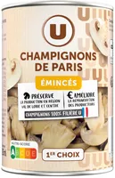 Champignons de Paris émincés au naturel - Boîte 230g