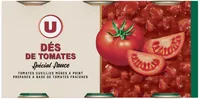 Pulpe de tomates en dés