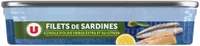 Filets de sardines à l'huile d'olive et citron 100g