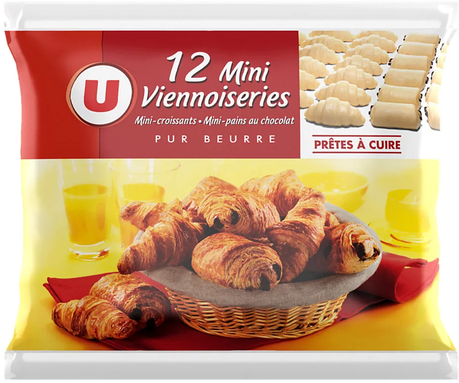 Mini viennoiseries pur beurre prêt a cuire 12 unités