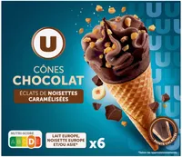 Cônes glacés chocolat x6