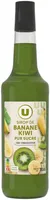 Sirop de recette gourmande banane/kiwi bouteille de 70cl