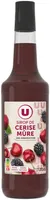 Sirop de recette gourmande cerise/mûre bouteille de 70cl