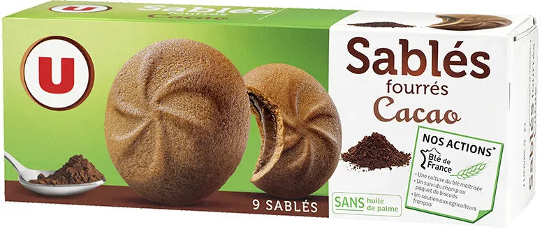Sablés fourrés au cacao