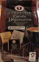 Chocolat mignonettes dégustation 3 variétés noir 70%, noir fève et noir à l'orange 36 carrés - 180g