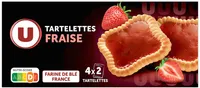 Tartelettes carrées à la fraise 127g