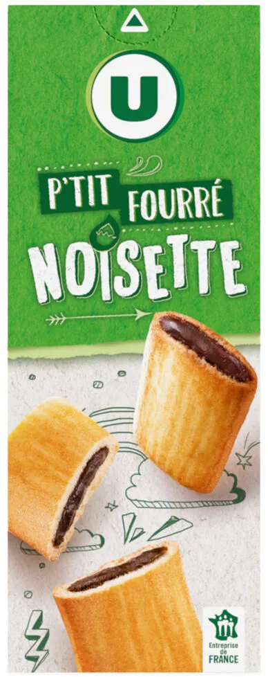 Gâteau P'tits fourrés à la noisettes paquet de 225g