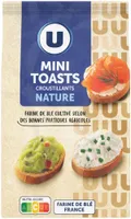 Mini toasts à tartiner nature - sachet 120g