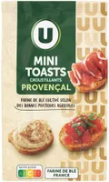 Mini toasts à tartiner saveur provençale - sachet 120g