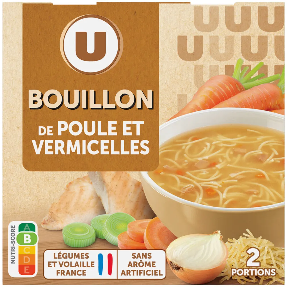 Soupe poule et vermicelles 2 briques, 30cl