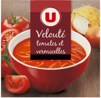 Velouté de tomate et vermicelles