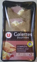 Galettes fourrés complètes : Jambon, oeuf, emmental