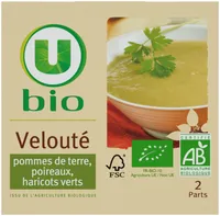 Velouté poireaux pomme de terre haricots