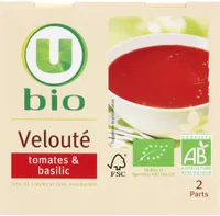 Soupe Velouté de tomates et basilic - 2 briques de 30cl