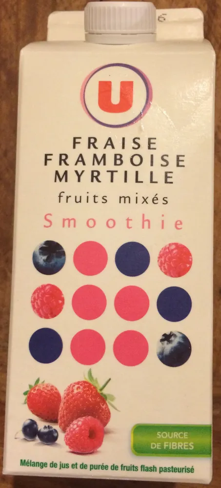 Fraise framboise Myrtille Smoothie