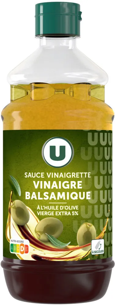 Sauce vinaigrette au vinaigre balsamique et à l'huile d'olive 10% bouteille de 550ml