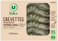 Crevettes entières crues boîte de 12 à 16 pièces - 400g