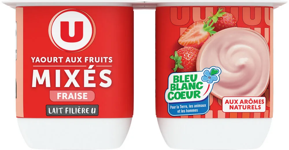 Yaourt aux fruits mixés