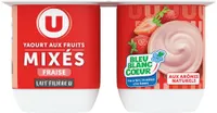 Yaourt aux fruits mixés