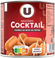 Saucisses cocktail boîte de 1/4