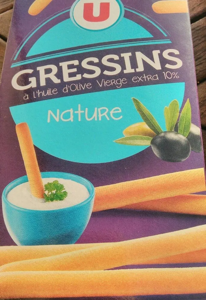 Gressins à l'huile d'olive vierge extra