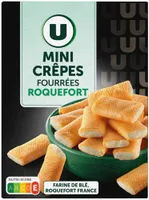 Biscuits apéritifs Mini crêpes fourrées au roquefort étui de 65g