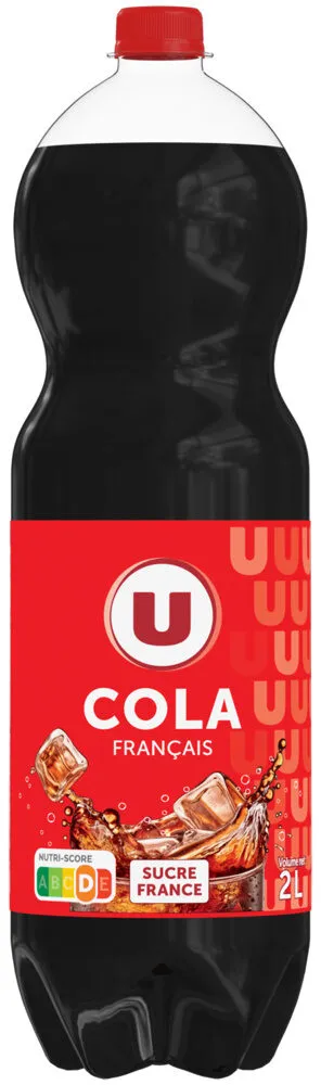 Boisson gazéfiée saveur cola avec sucre et édulcorant Pet 2L