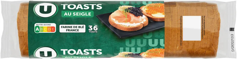 Toasts ronds au seigle spécial saumon 300g