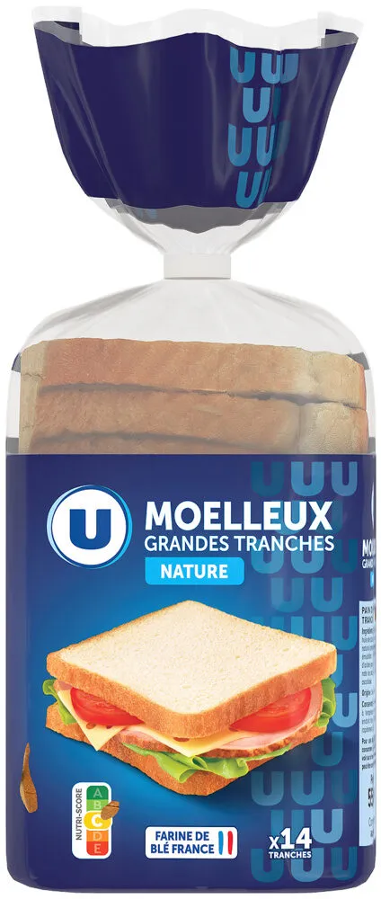 Pain de mie sandwich nature 550g