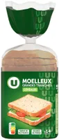 Pain de mie grandes tranches aux céréales 550g