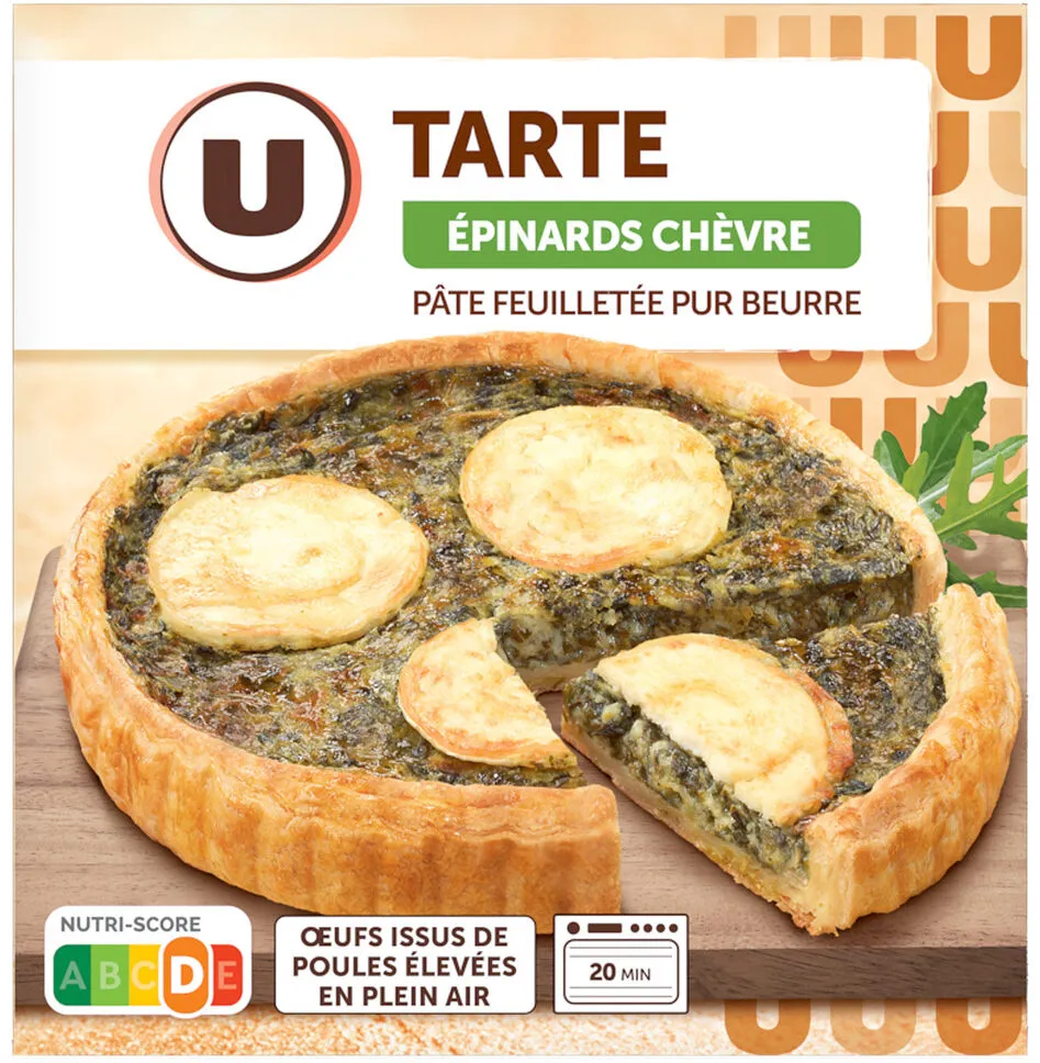 Tarte chèvre et épinards
