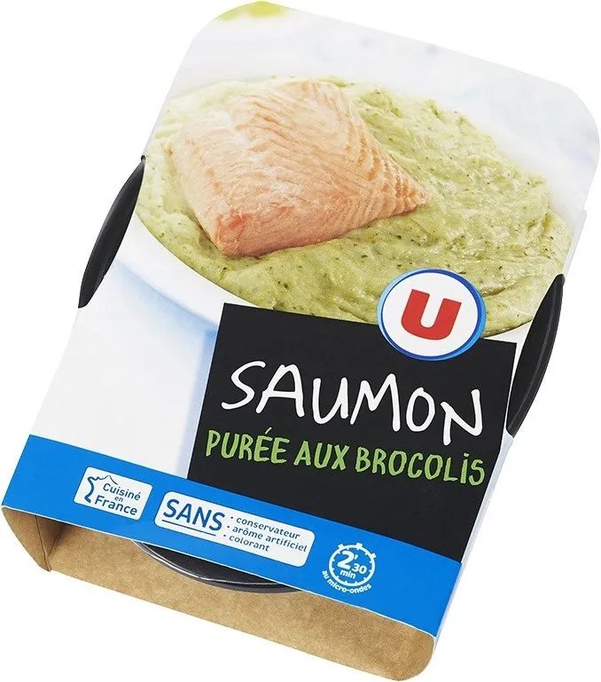 Saumon purée aux brocolis