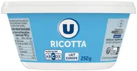 Ricotta au lait pasteurisé 9% de MG, 250g