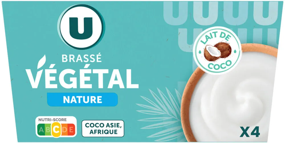 Brassés végétal nature 4%mg - 4x100g