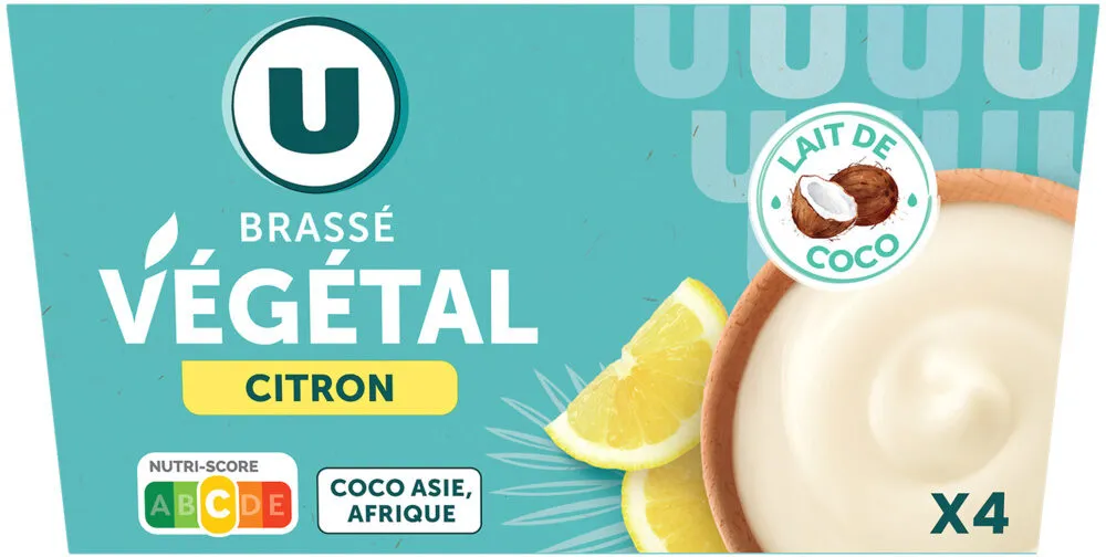 Brassés végétal citron 2,2%MG - 4x100g