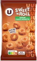 Confiserie Sweet'roll saveur choco noisette, sachet 100g