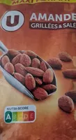 Amandes brunes grillées salées, 500g