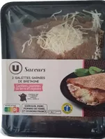 Galettes garnies de Bretagne lardons, pommes de terre, oignons