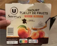 Yaourt sur lit de pêche abricot - 4x125g