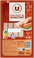 Saucisses de Francfort - x4, 240g