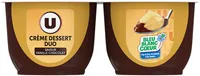 Crème dessert duo saveur vanille chocolat 4x125g