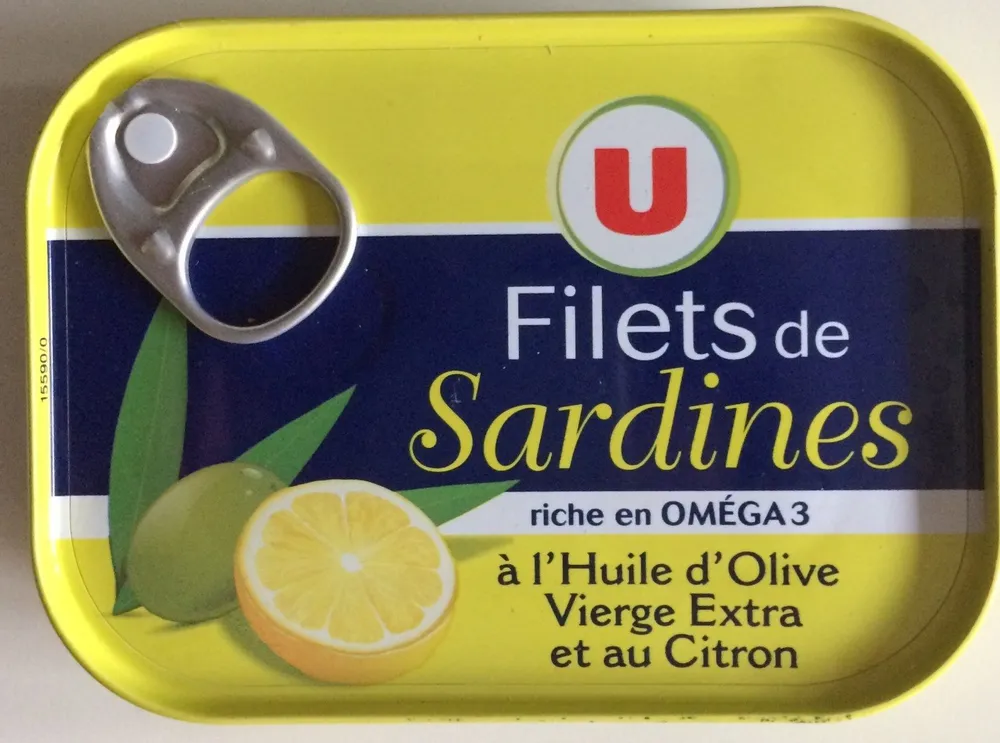 Filets de Sardines à l'Huile d'Olive Vierge Extra et au Citron