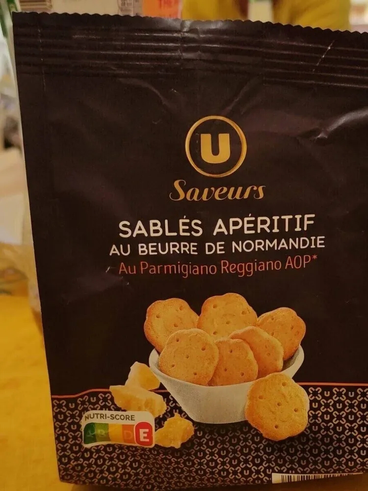 Biscuits apéritifs Sablés apéritif au parmesan AOP -, 100g