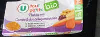 Plat bébé du soir Carotte & duo de légumineuses, de 6 à 12 mois - 2x200g