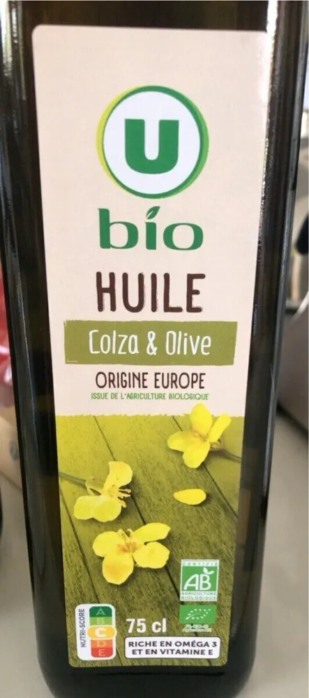 Huile de colza & d'olive vierge extra -, bouteille 750ml