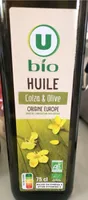 Huile de colza & d'olive vierge extra -, bouteille 750ml