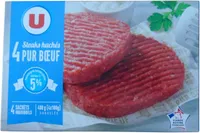 Steaks hachés pur boeuf Viande bovine française 5% de MG